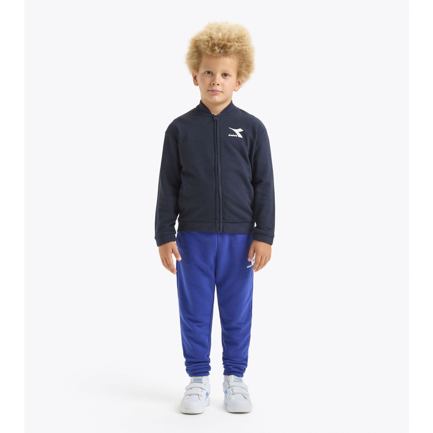 Diadora Junior Trainingsanzug FZ Core Blau