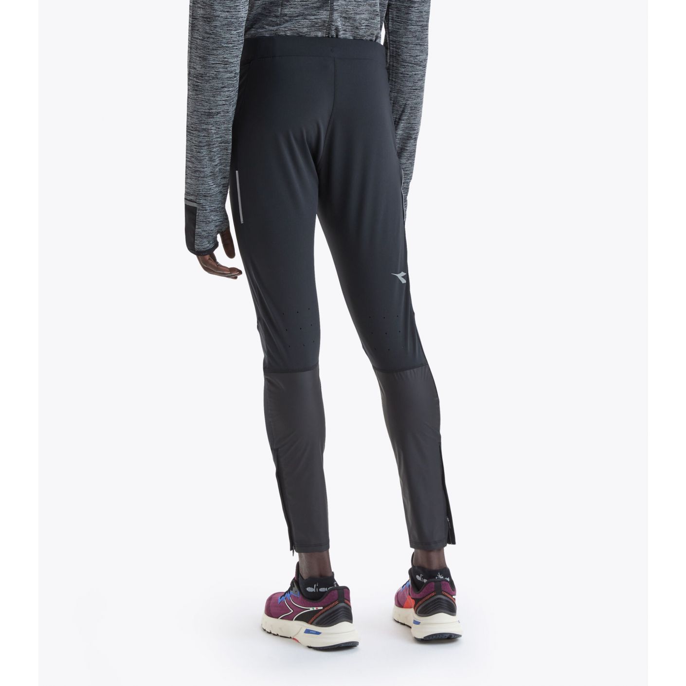 Diadora Winter Running Tights Be One Black Men