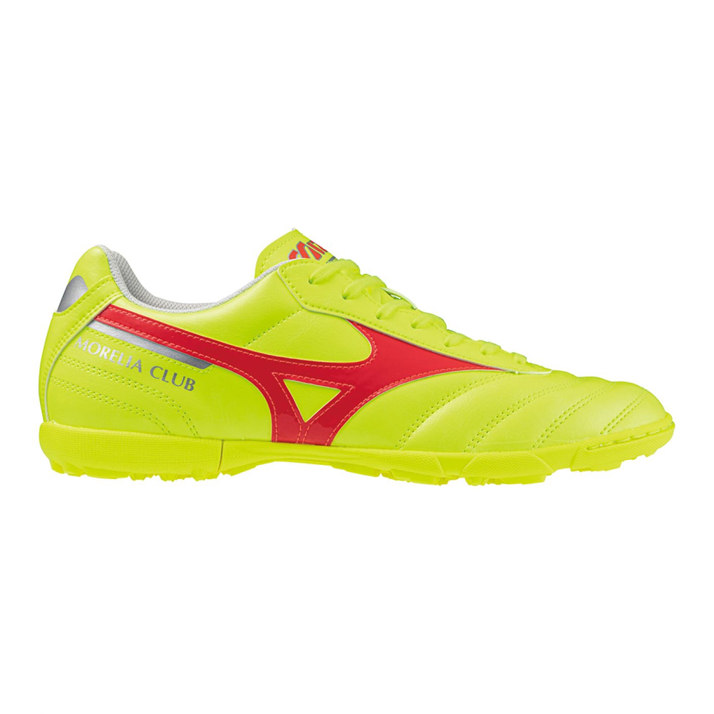 Mizuno Morelia Club AS Safety Yellow/Fiery Coral/Galaxy Silver for Men