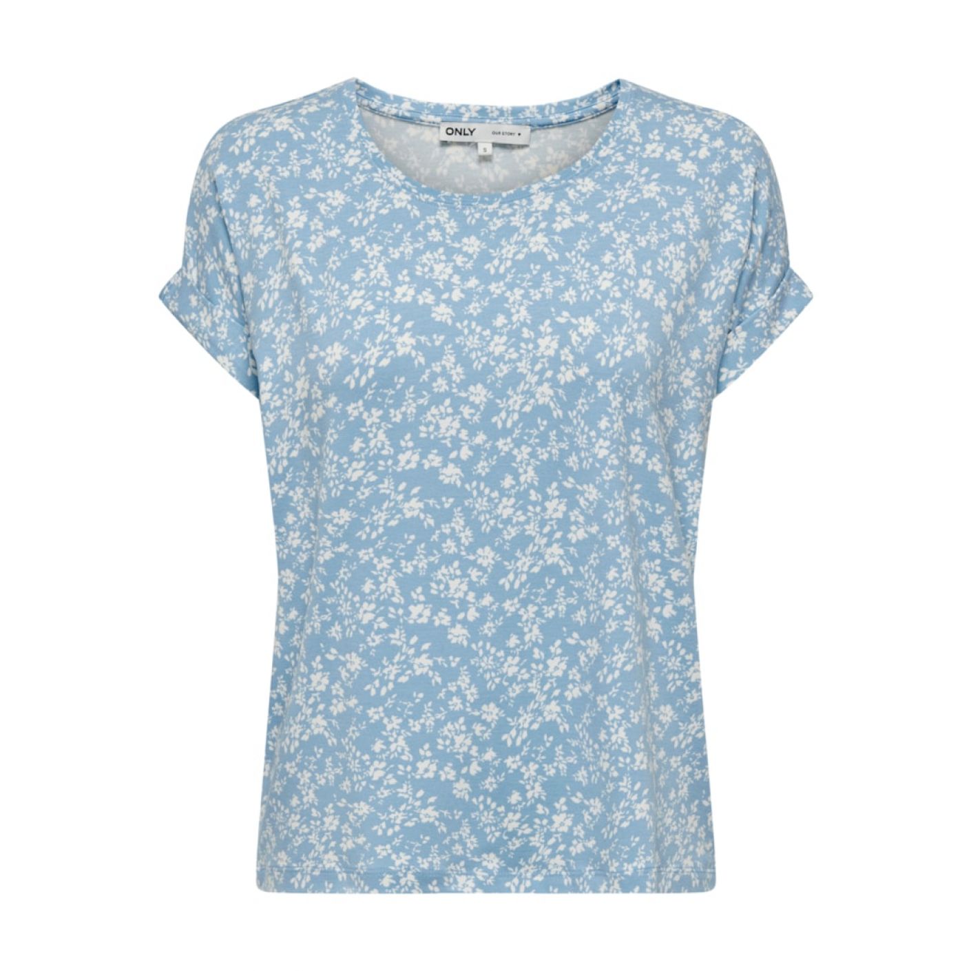 Only Women's Clear Sky Printed Short Sleeve Top