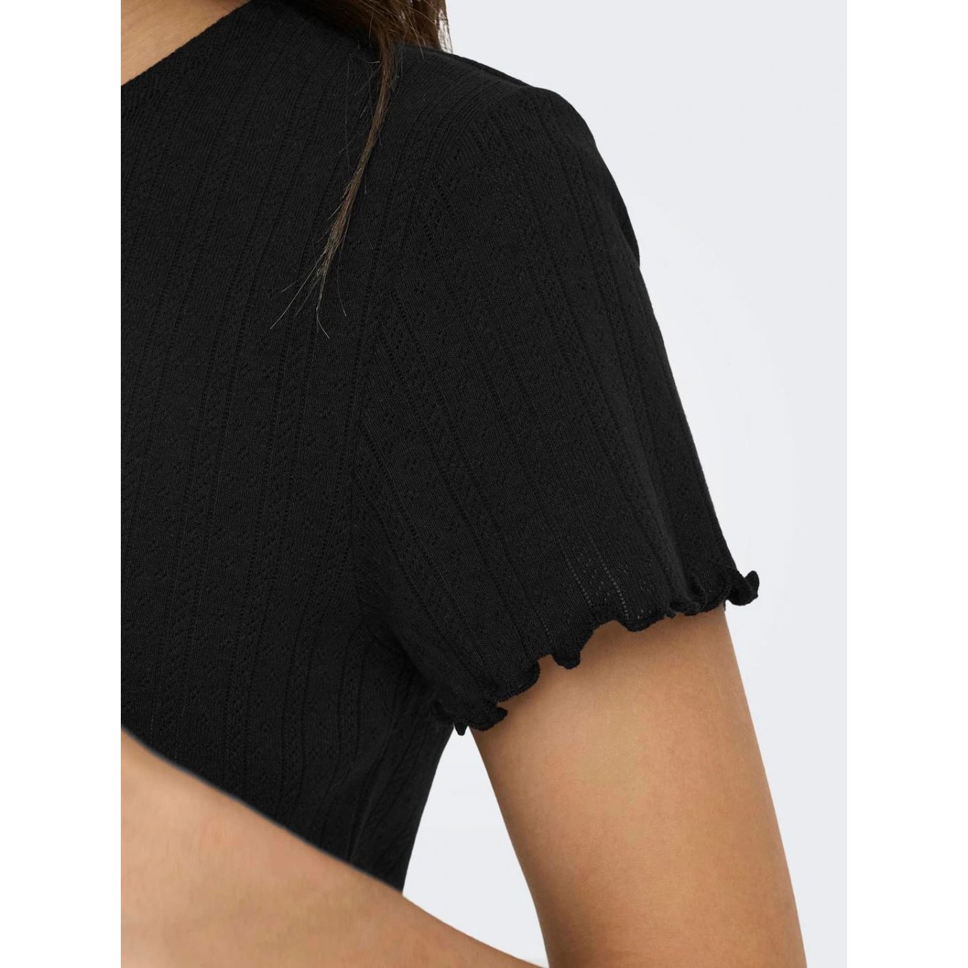 Only Top Tight Fit Neck Warmer Black for Women