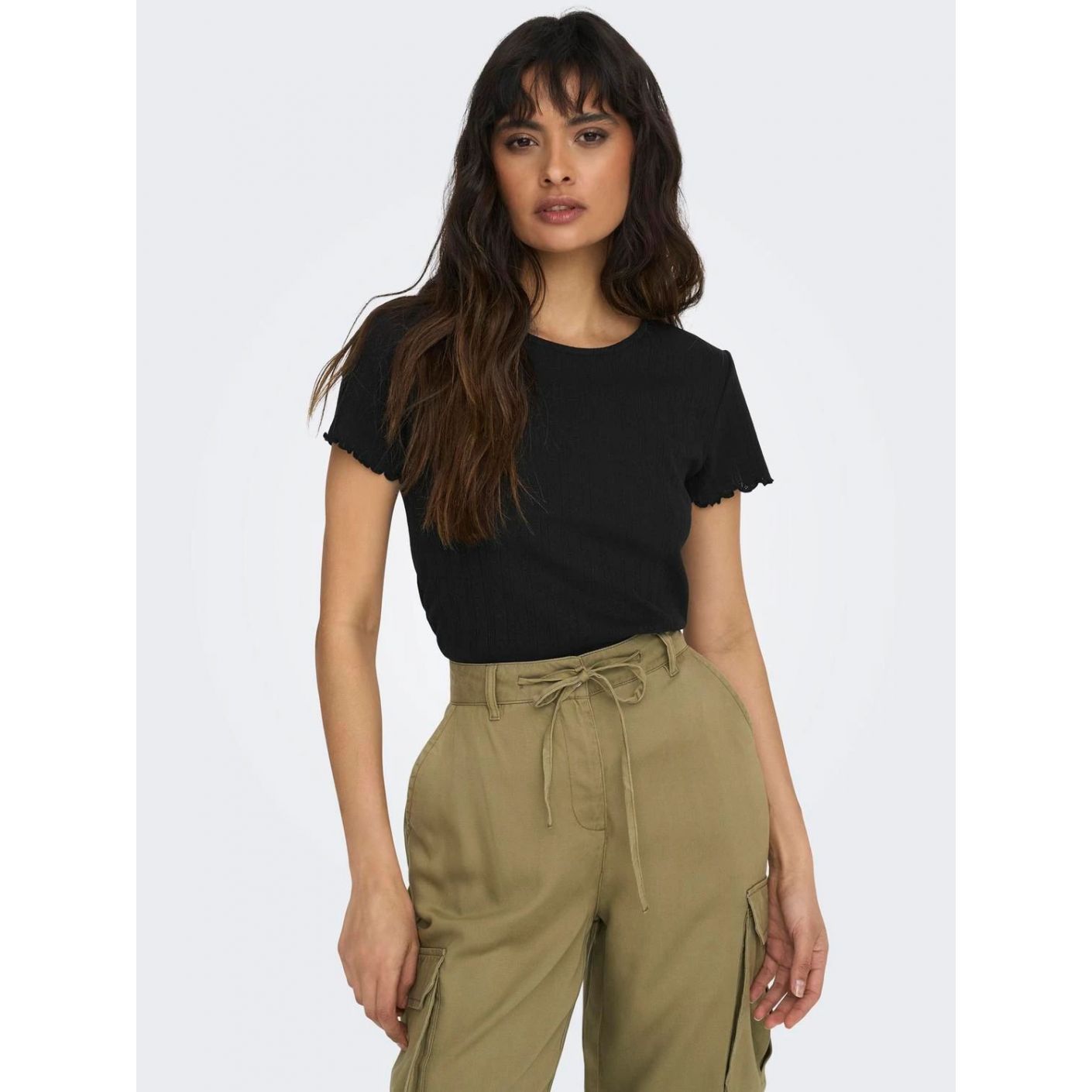 Only Top Tight Fit Schwarz Damen Halswärmer