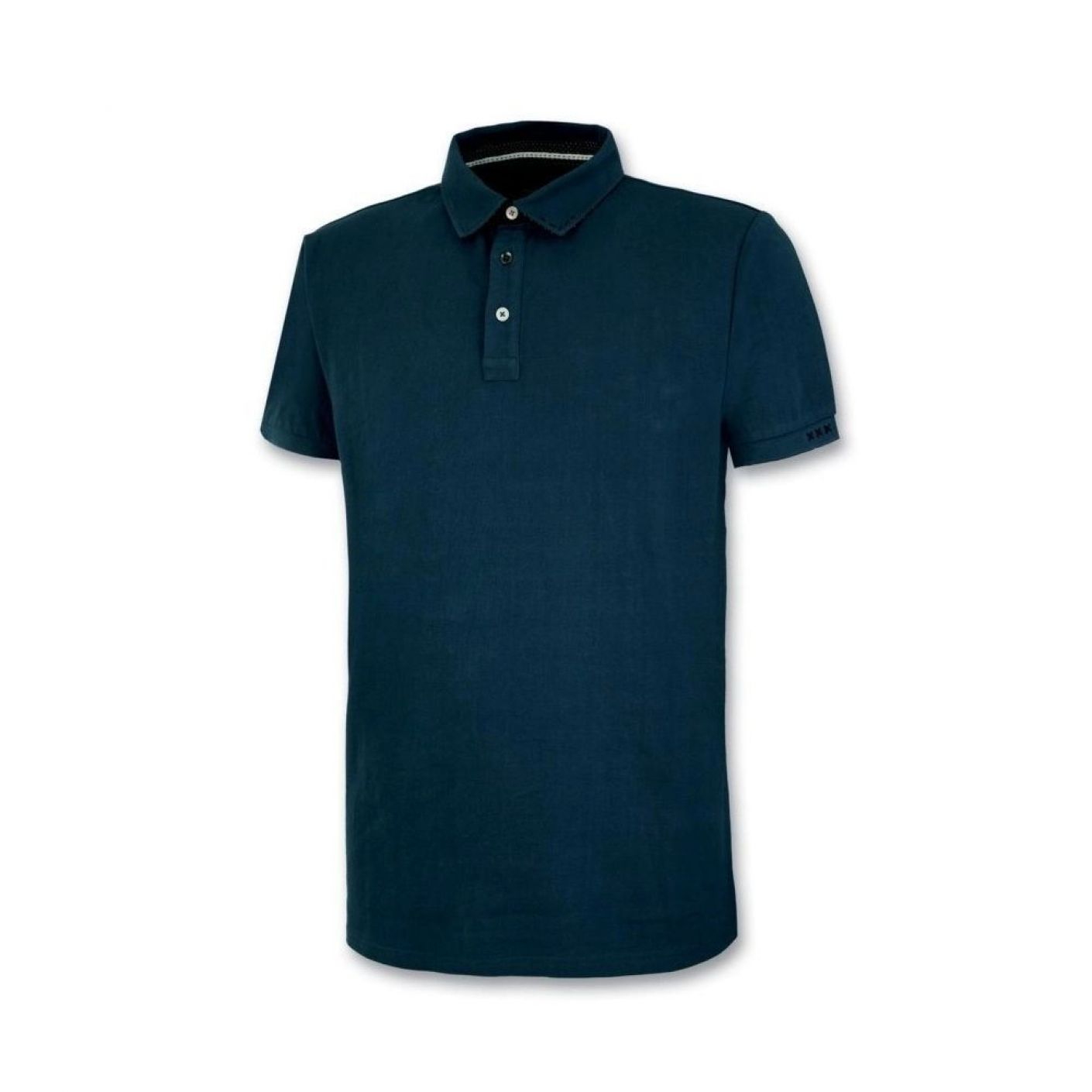 Brugi Men's Blue Cotton Polo