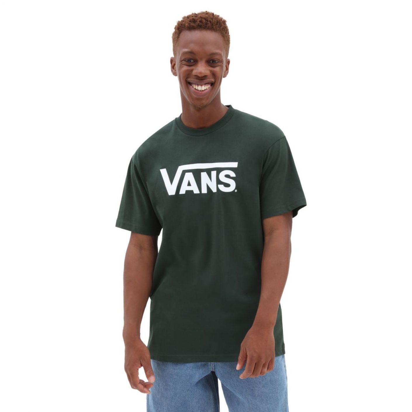 Vans T-Shirt Classic con Logo Verde da Ragazzo