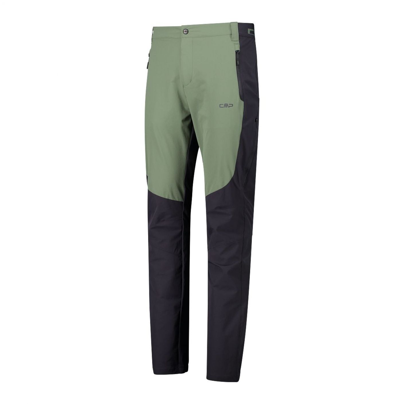 CMP Pantaloni in nylon elastico Salvia da Uomo