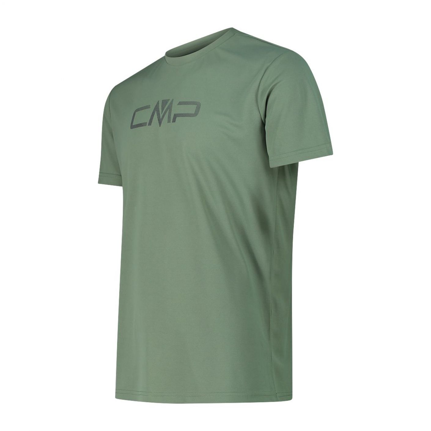 CMP T-Shirt girocollo con logo Salvia da Uomo