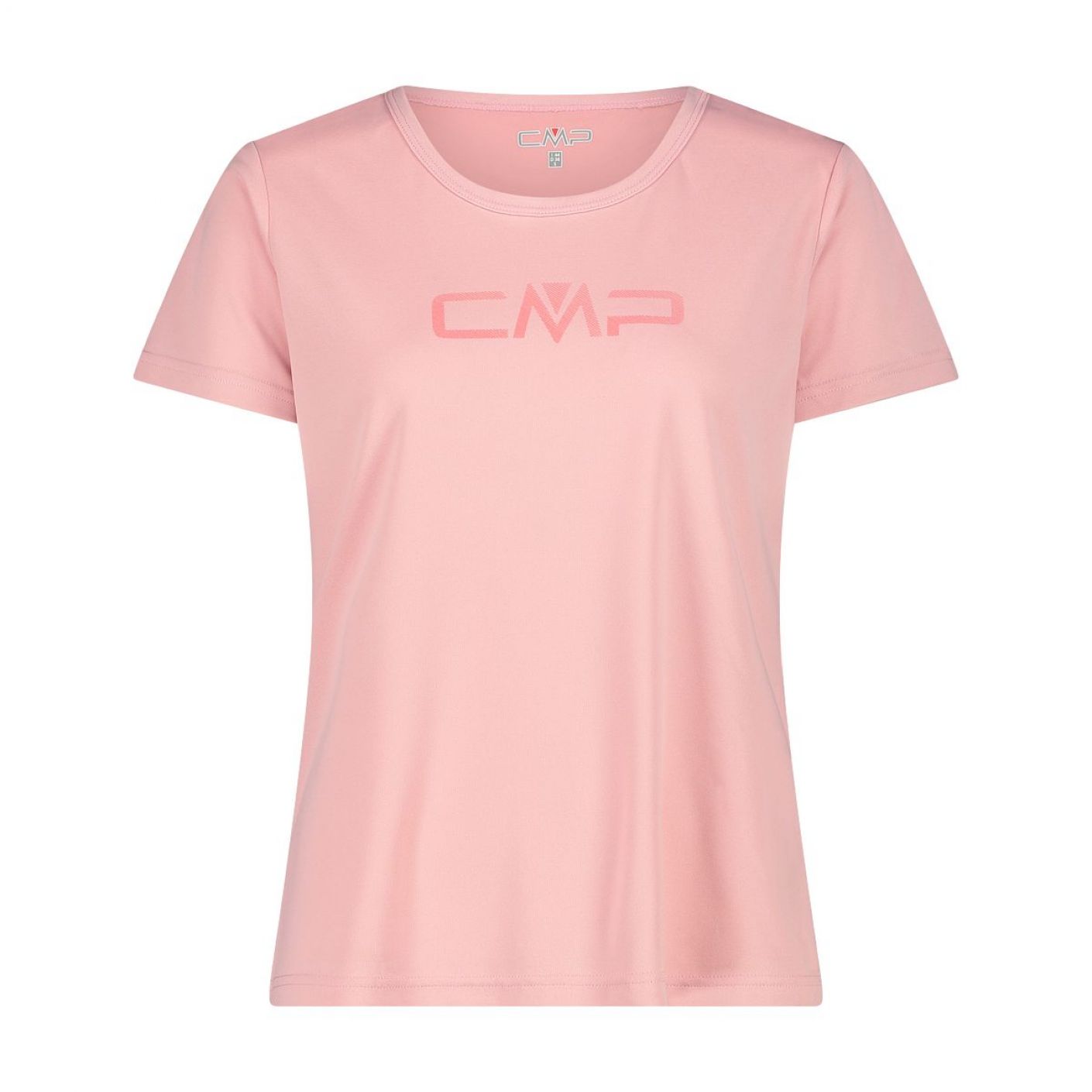 CMP T-shirt girocollo con logo Rose da donna