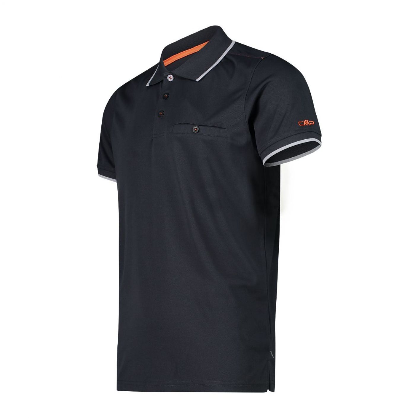 CMP Men's Polo Short Sleeve Anthracite/Grey