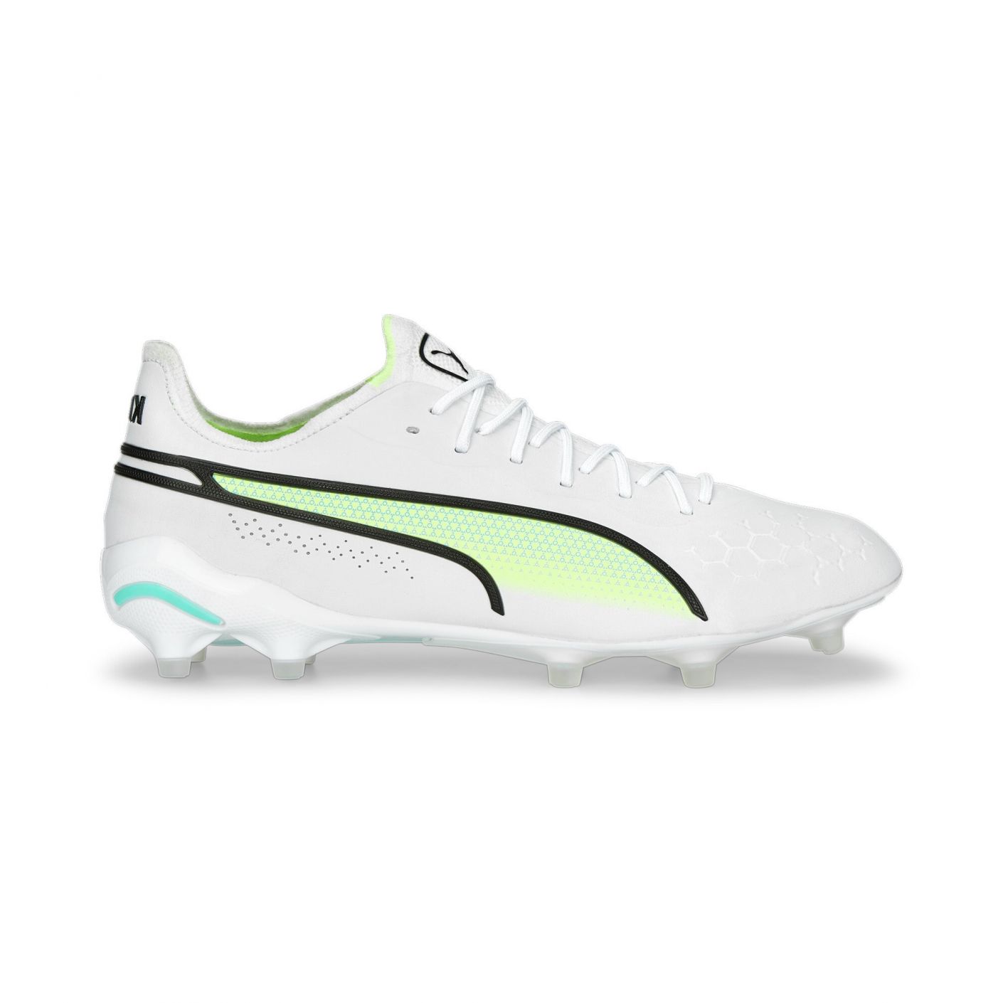 Puma King Ultimate FG/AG White/Black/Fast Yellow/Electric Peppermint for Men