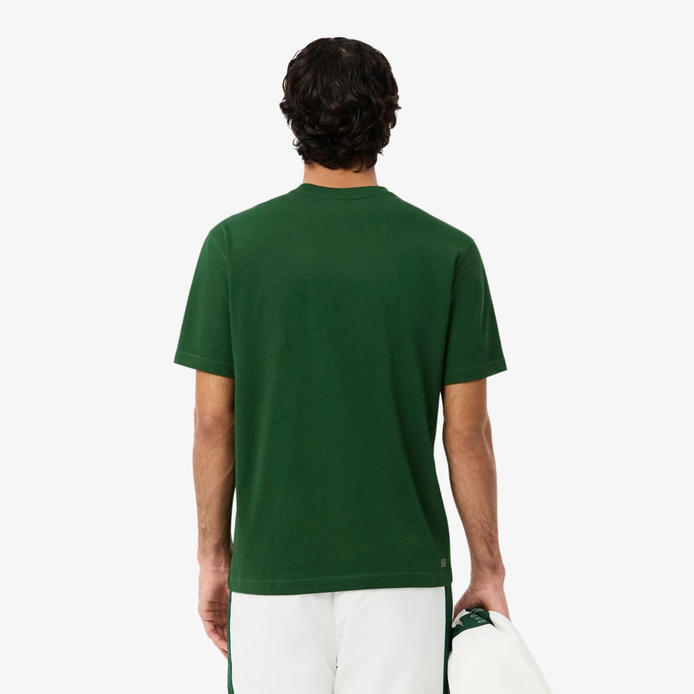 Lacoste T-Shirt Ultra Dry Cotton Sport Verde-132 da Uomo