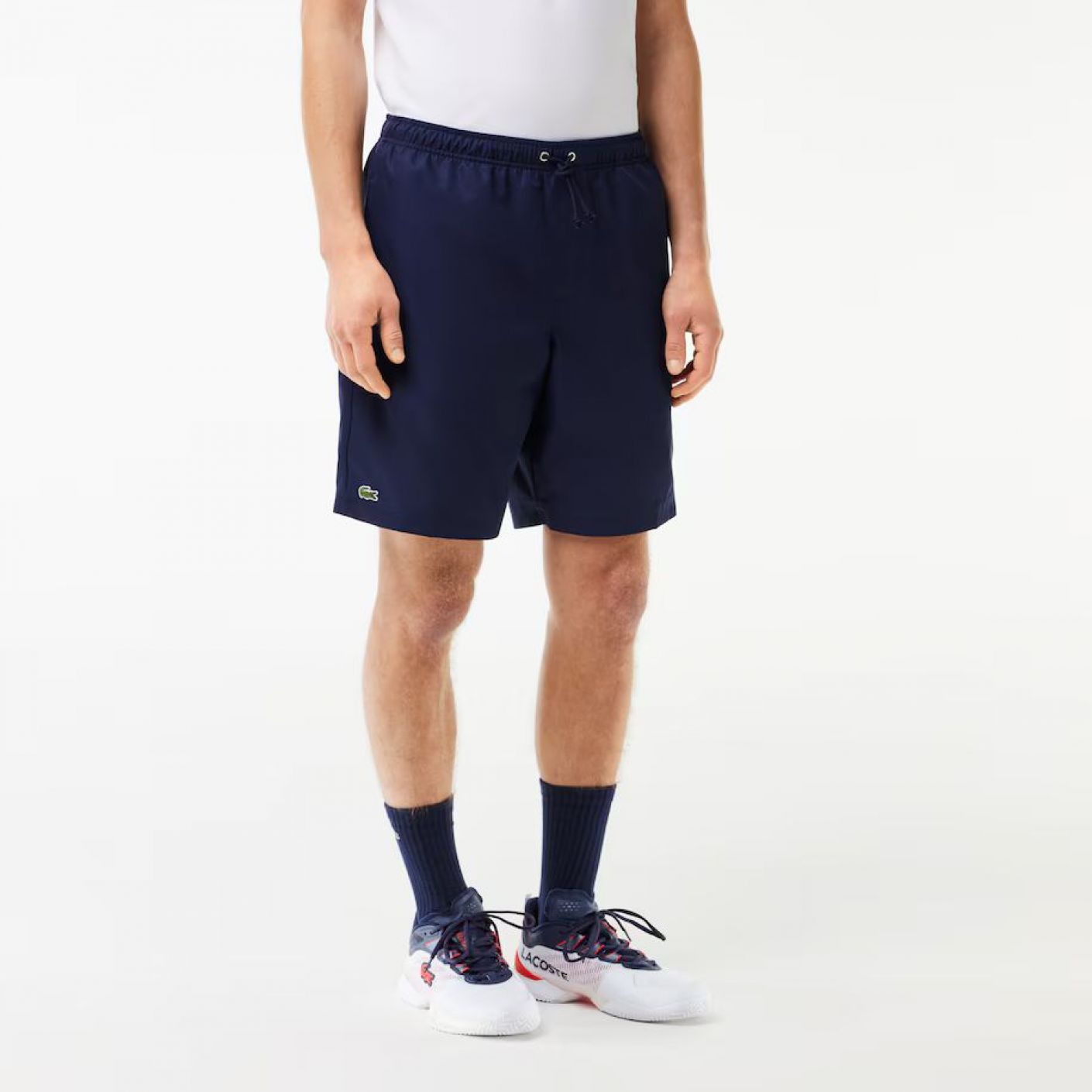 Lacoste Men's Navy Blue Taffeta Shorts