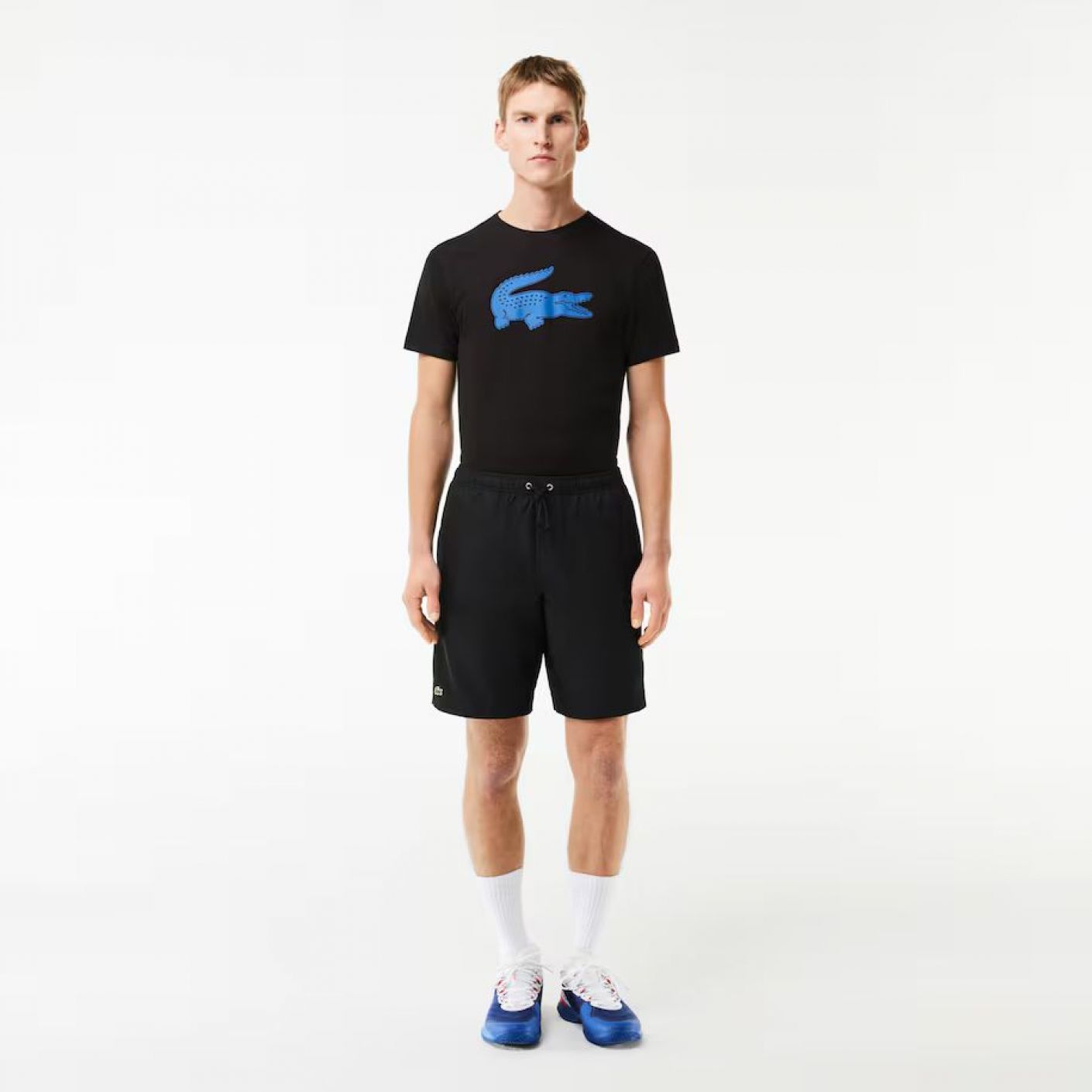 Lacoste Men's Black Taffeta Shorts