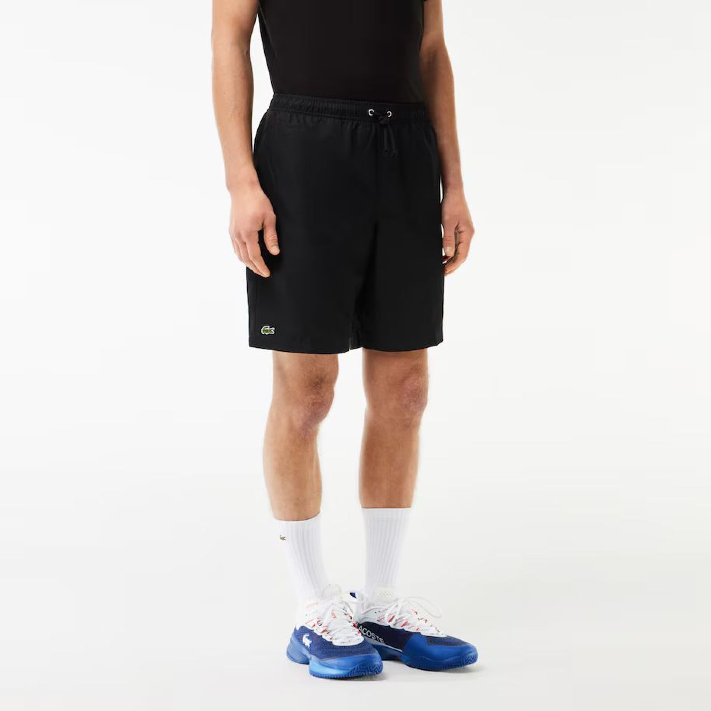 Lacoste Shorts in Black Taffeta for Men