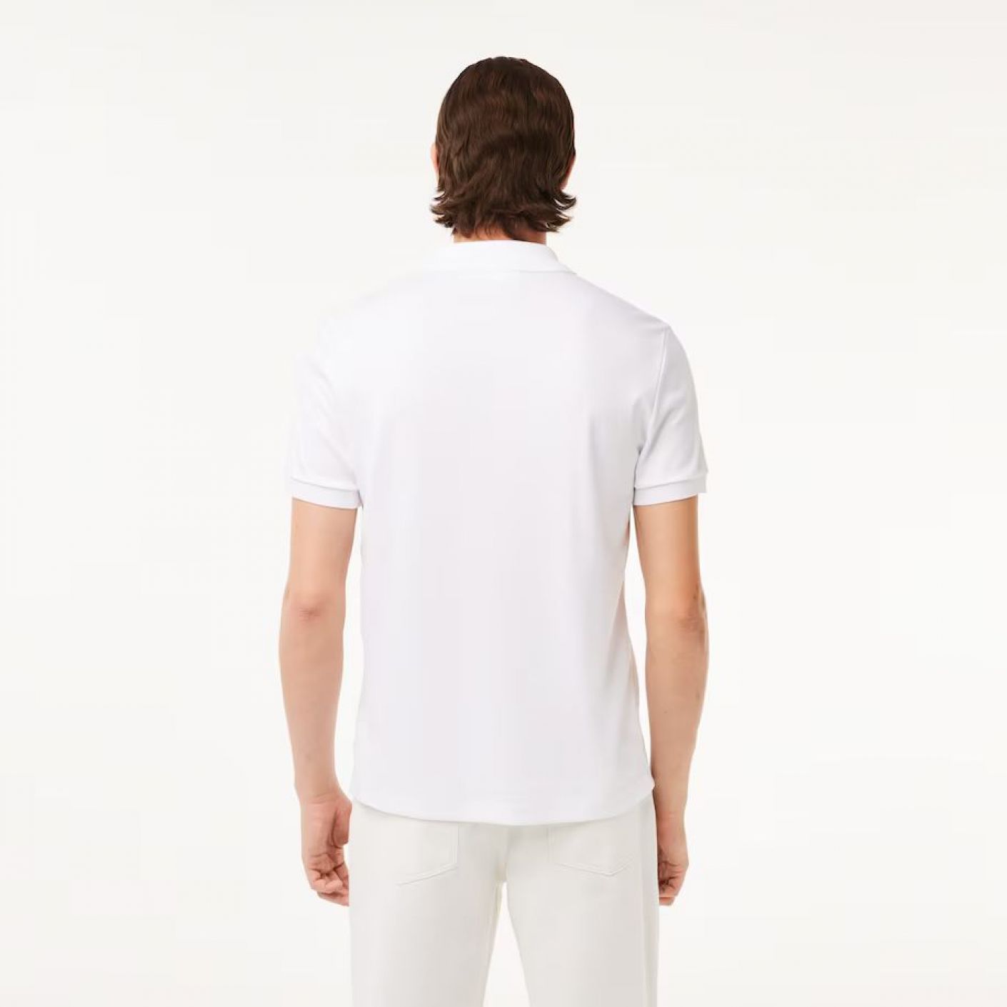 Lacoste Men's Pima Cotton Regular Fit Polo White