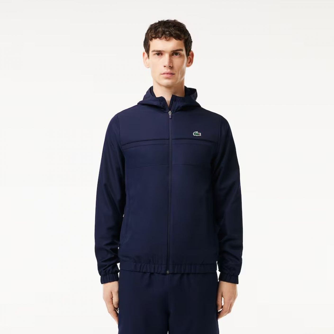 Lacoste Men's Navy Blue Zip Up Sports Jacket