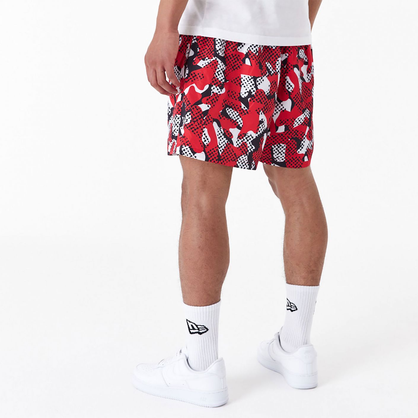 New Era Chicago Bulls NBA All Over Print Red Men's Shorts