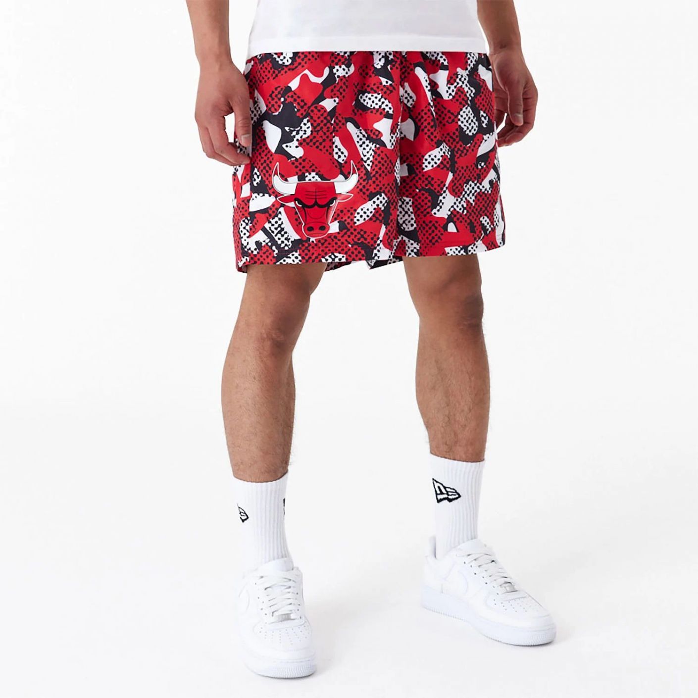 New Era Chicago Bulls NBA All Over Print Red Men's Shorts