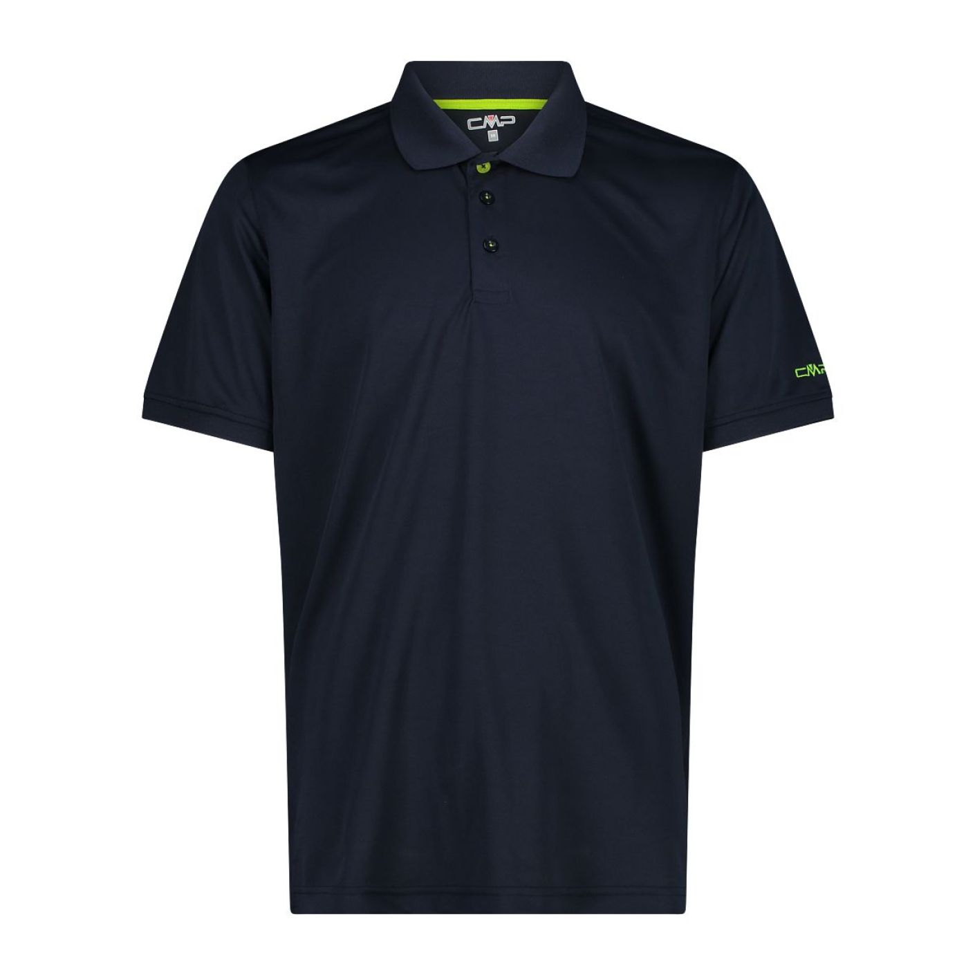 CMP Solid Color Polo B.Blue/Limegreen for Men
