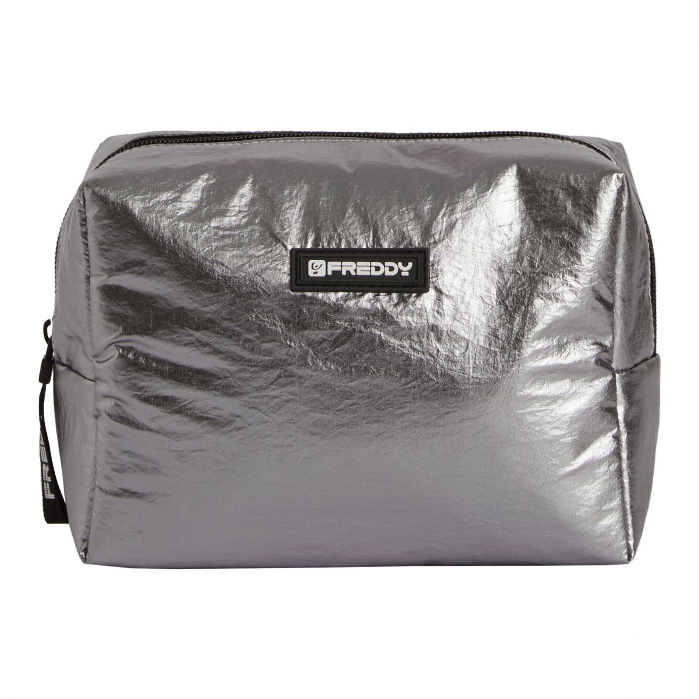 Freddy Beauty Case Large in Metallic Fabric Grey