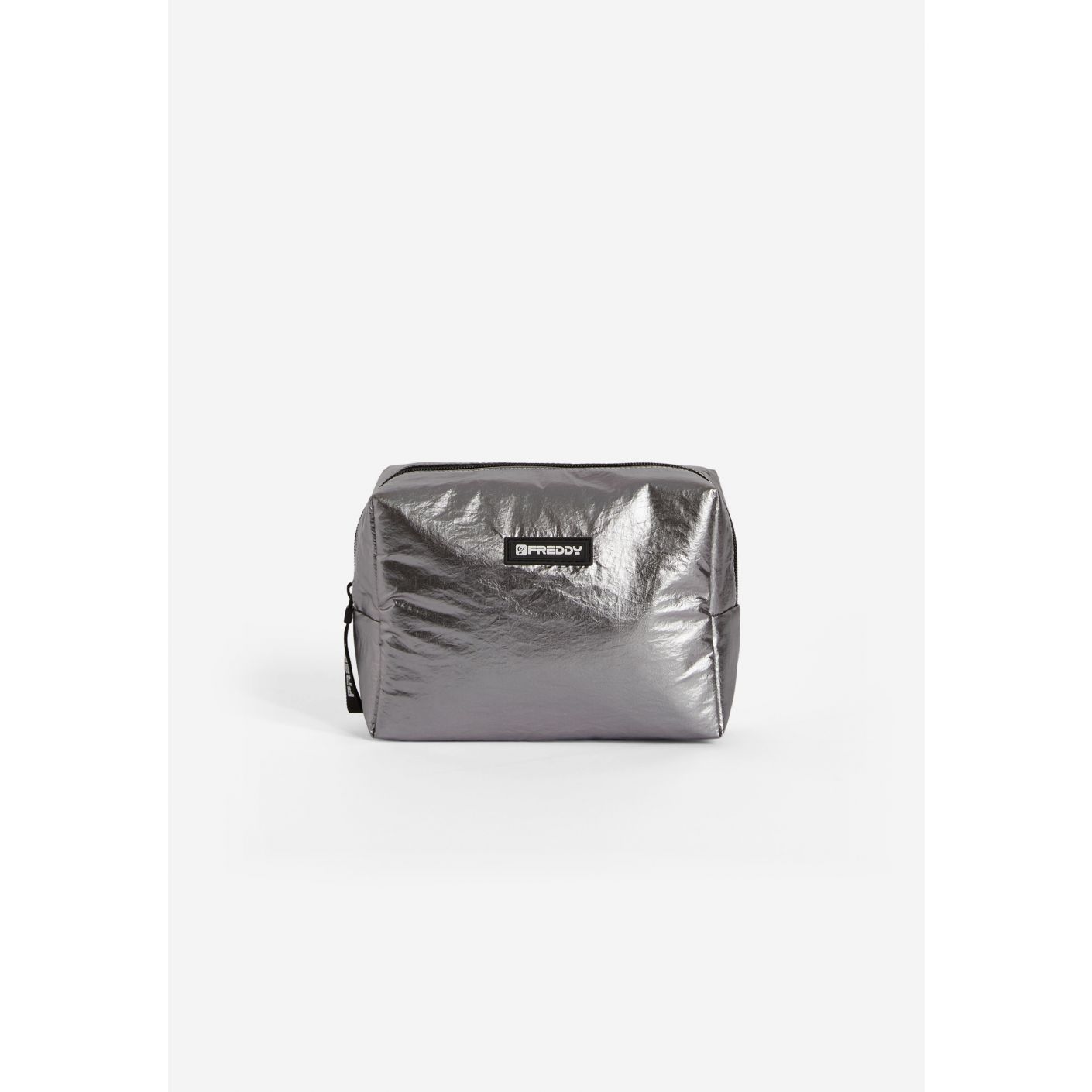 Freddy Beauty Case Large in Metallic Fabric Grey