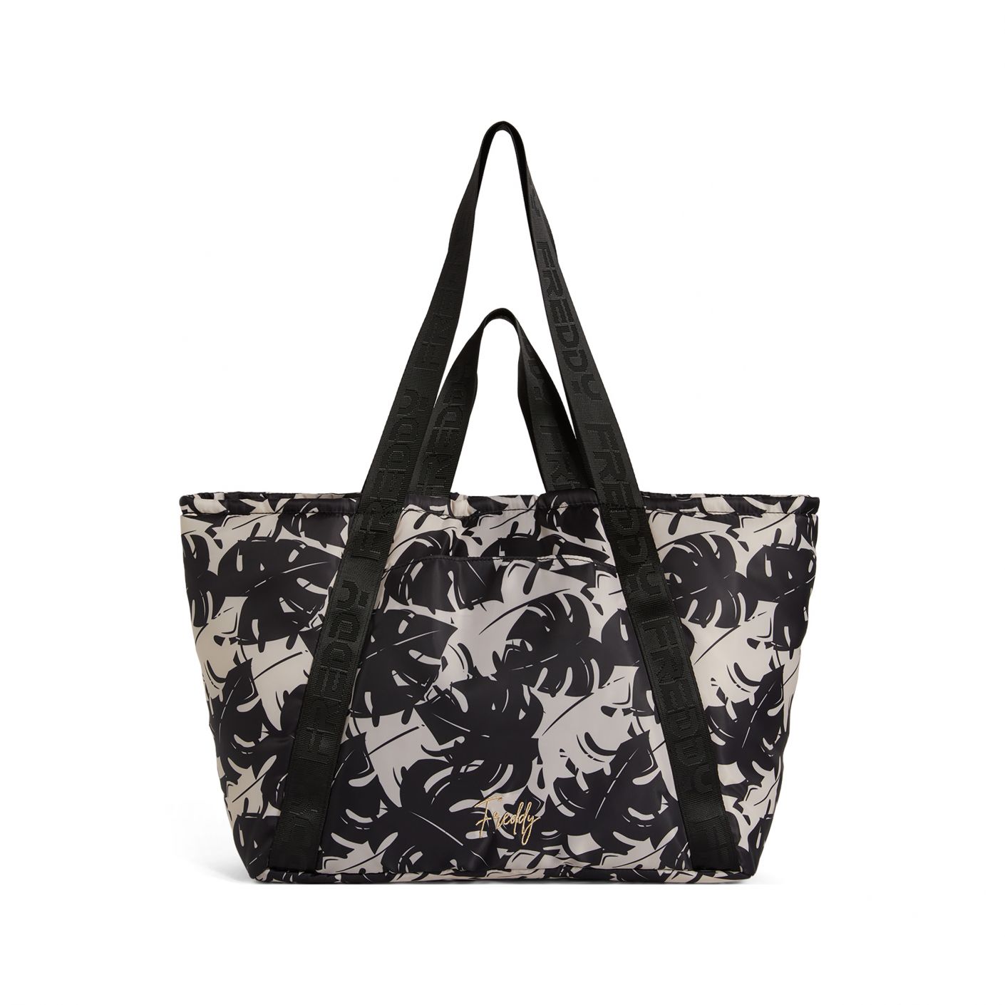 Freddy Foliage Two-Tone Bag with Black Logo Handles