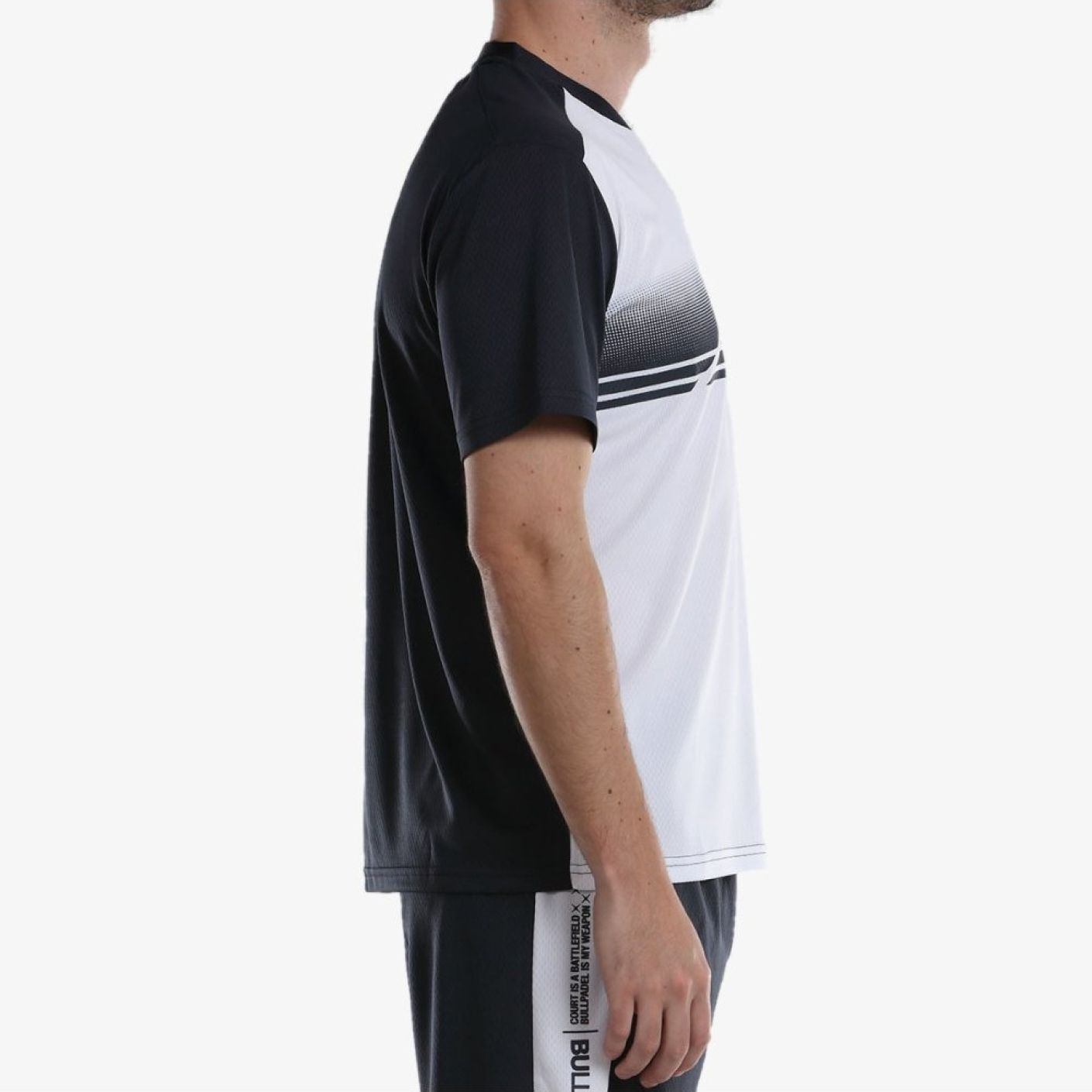 Bullpadel Adame Herren T-Shirt Weiß/Schwarz