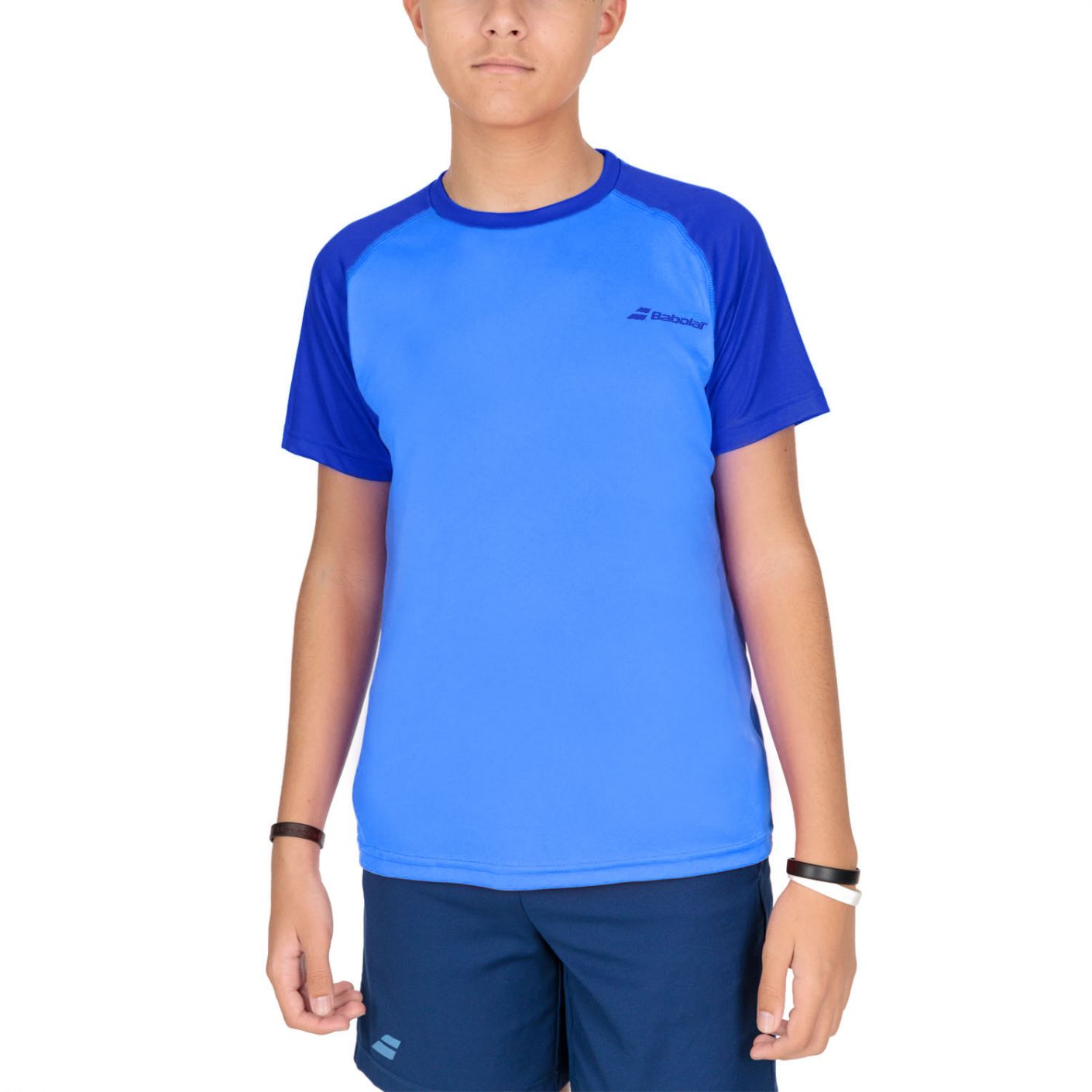 Babolat Play Crew Neck Junior T-Shirt Light Blue