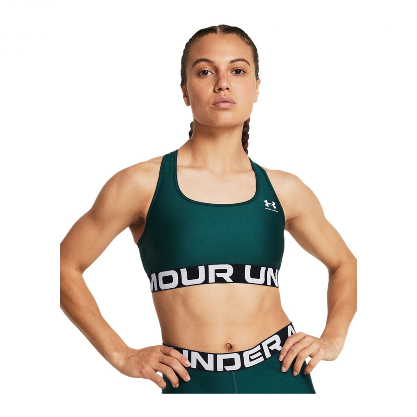 Under Armor Women's HeatGear Armor Mid Branded Sports Bra