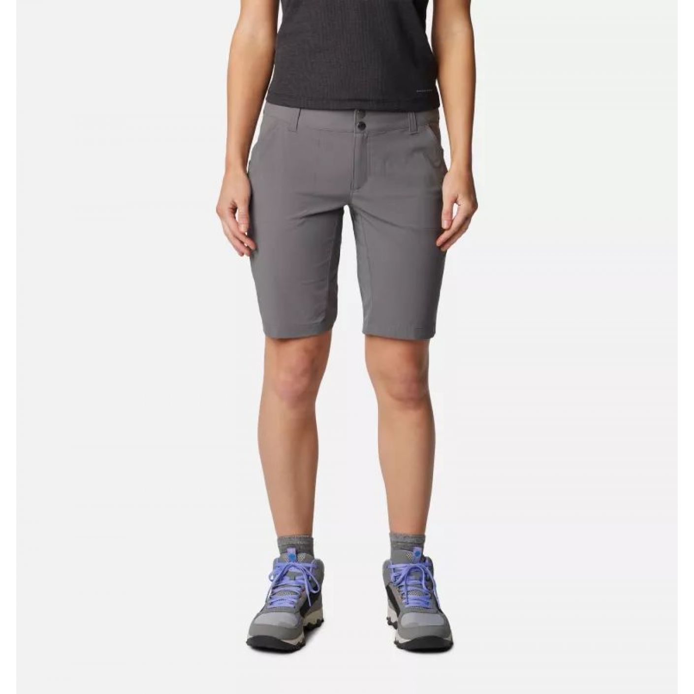 Columbia Saturday Trail Long Shorts City Gray for Women 