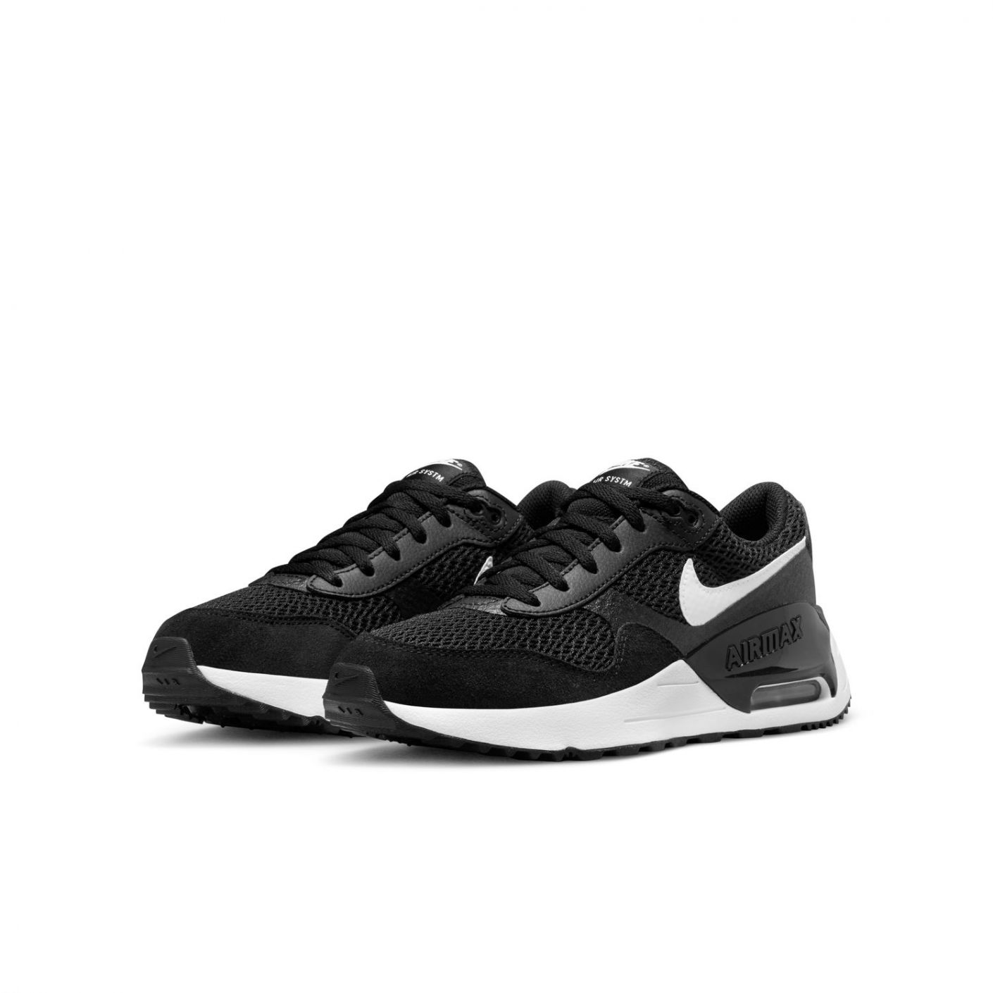 Nike Air Max Systm Black/White/Wolf Gray for Boys