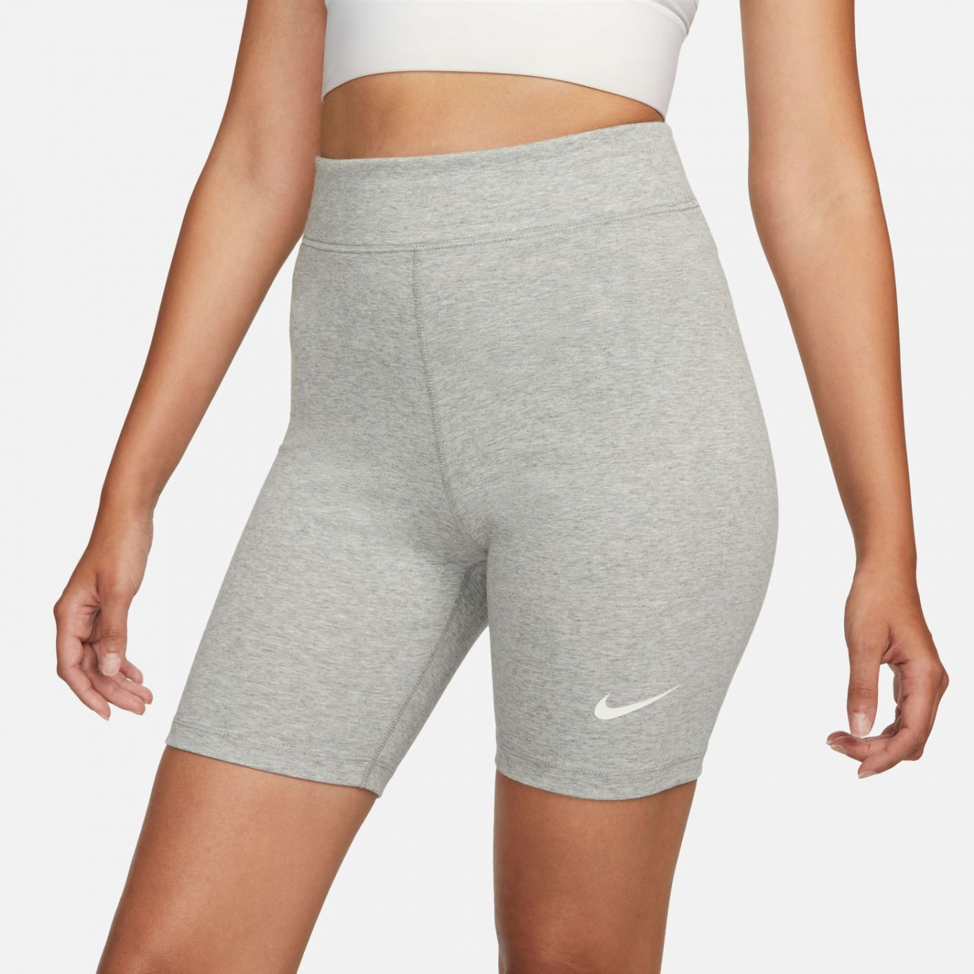 Nike Shorts Sportswear Classics Dk Grey Heather/Sail da Donna