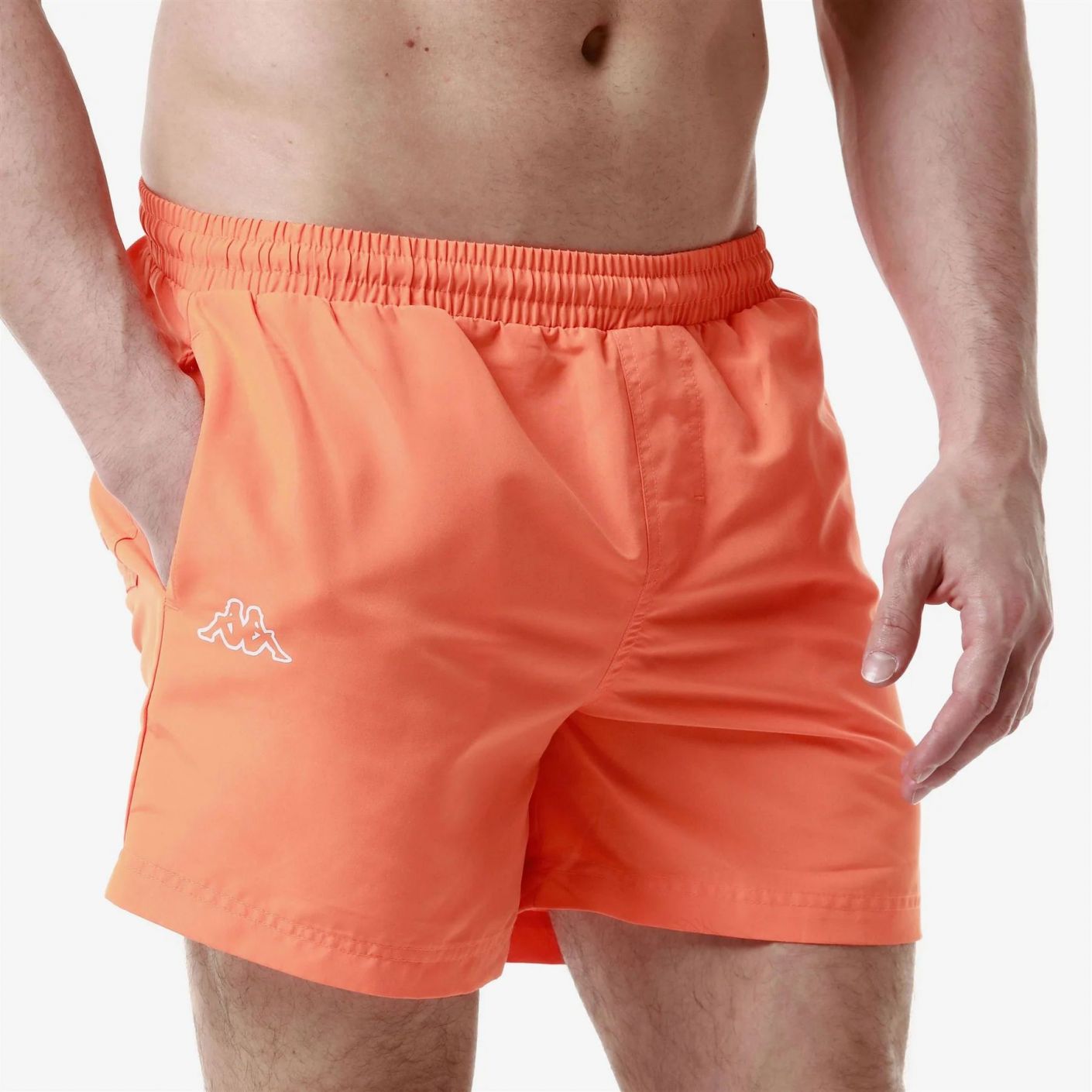 Kappa Boxer mare Logo Fultomi Neon Orange da Uomo