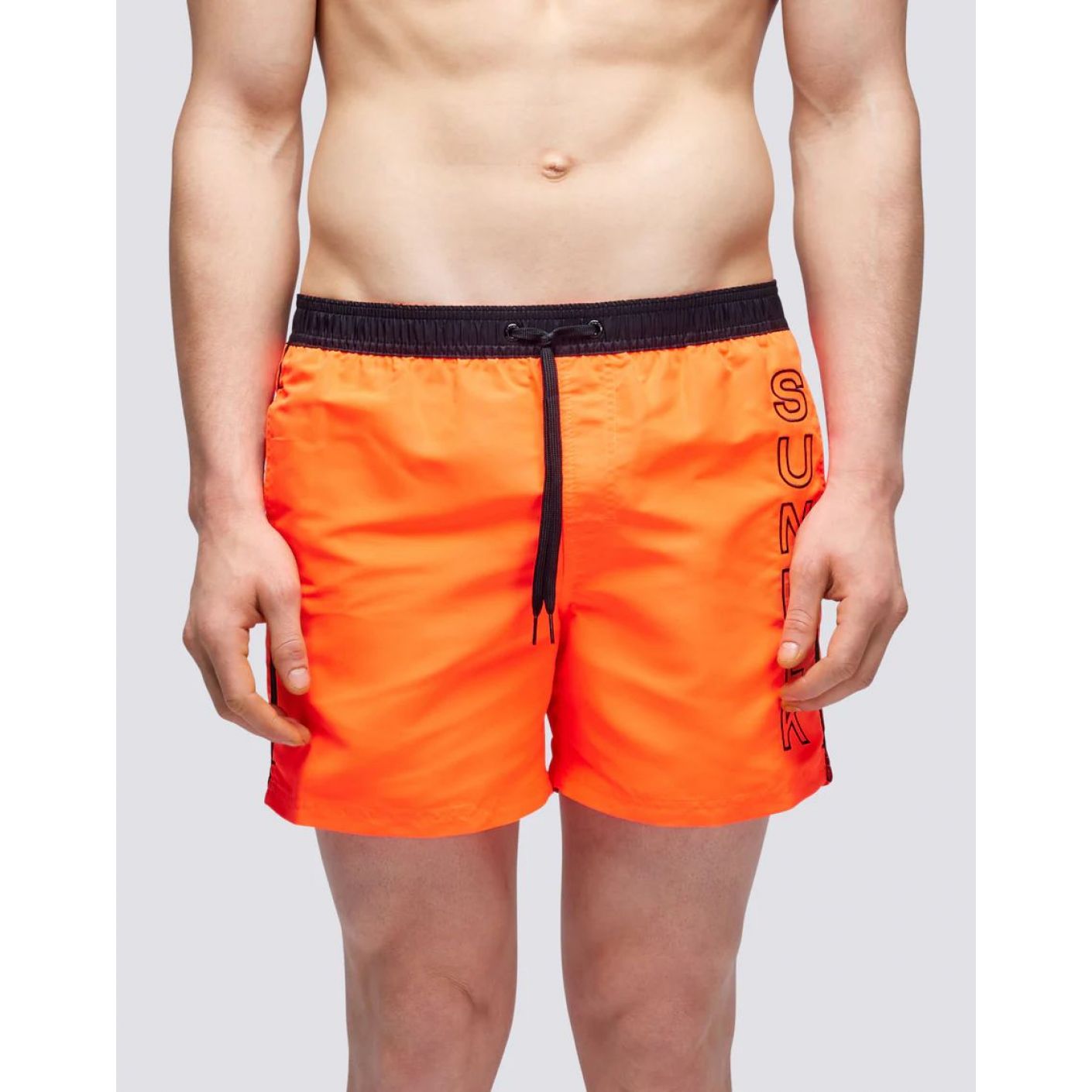 Sundek Iconic Taffeta Orange/Black Men's Swim Boxer