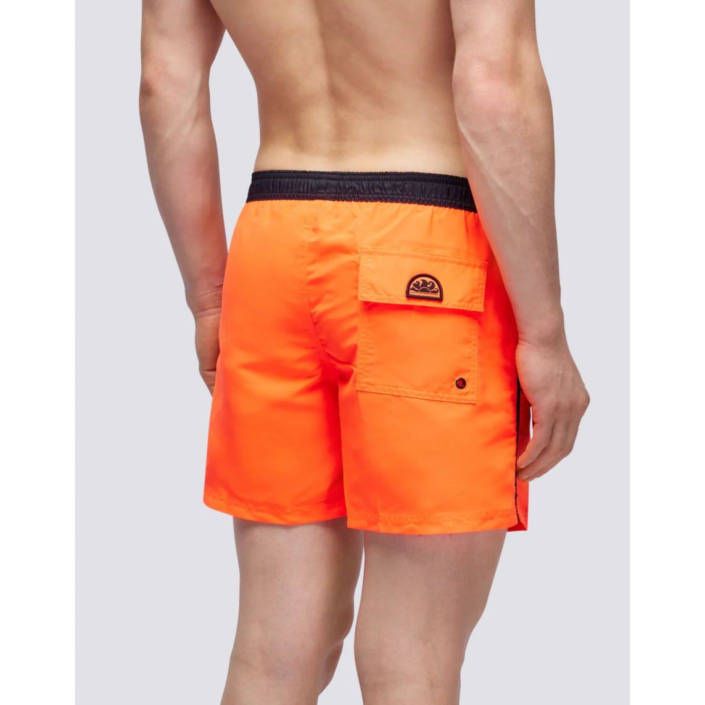 Sundek Iconic Taffeta Orange/Black Men's Swim Boxer