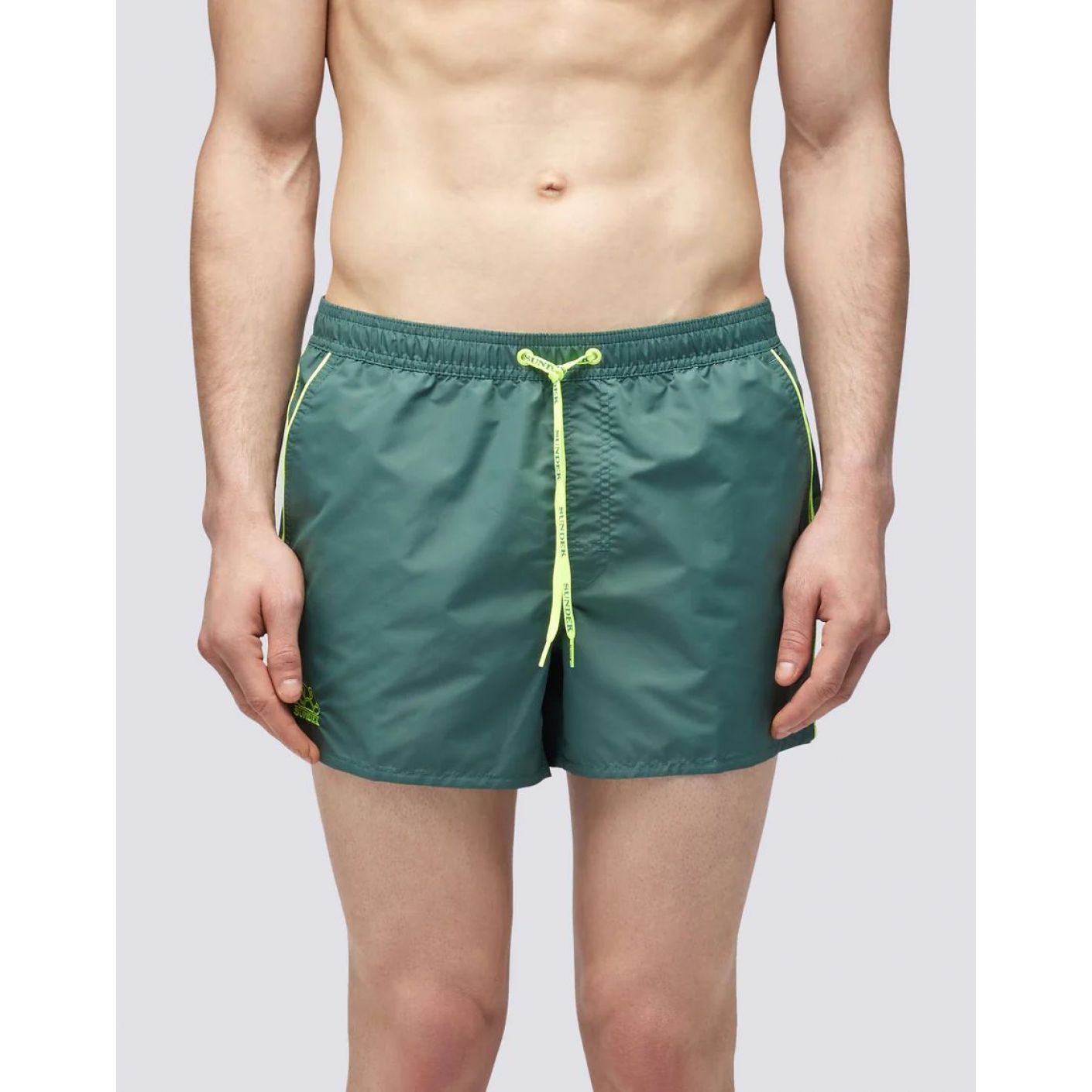 Sundek Elastic Coltrane Camo Green Men's Swim Boxer