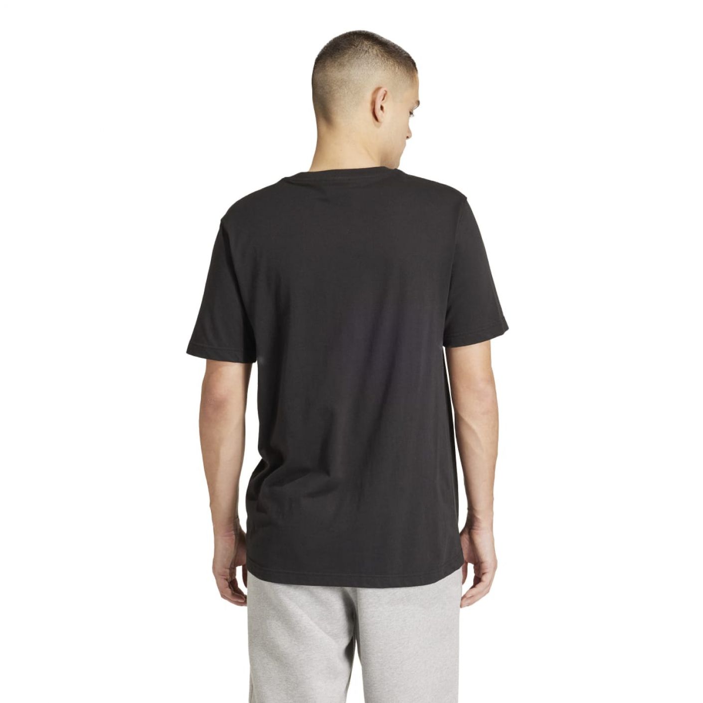 Adidas T-Shirt Trefoil Essential Nera da Uomo
