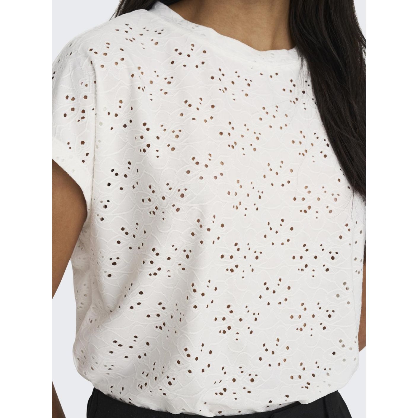 Only Top in pizzo Bianca da Donna