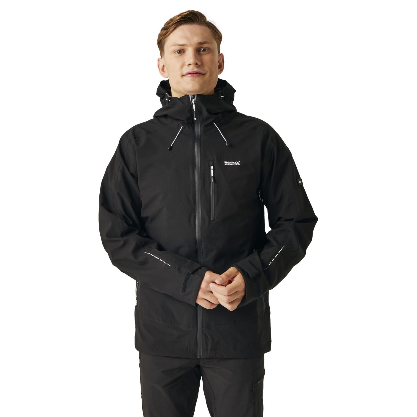 Regatta Herren Okara Wasserdichte Jacke Schwarz
