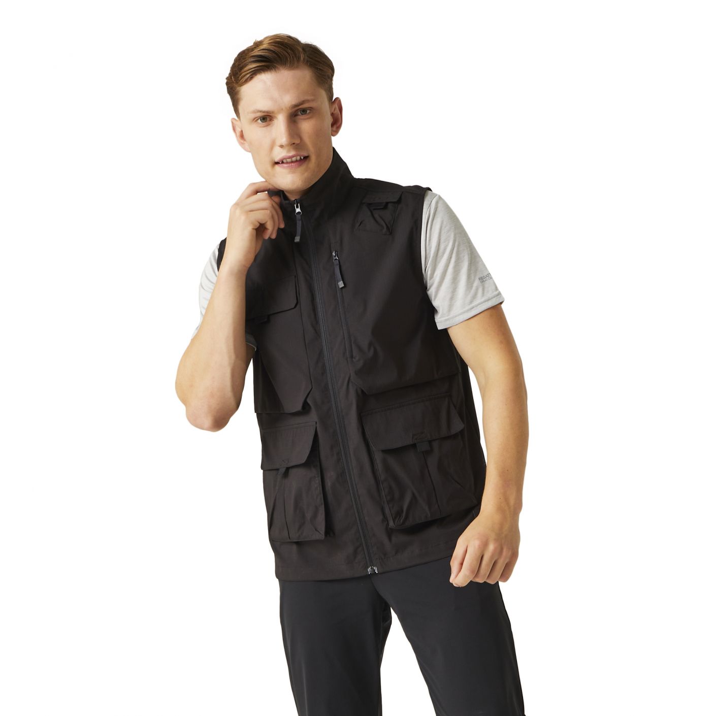 Regatta Travel Light Pack Away Black Vest for Men