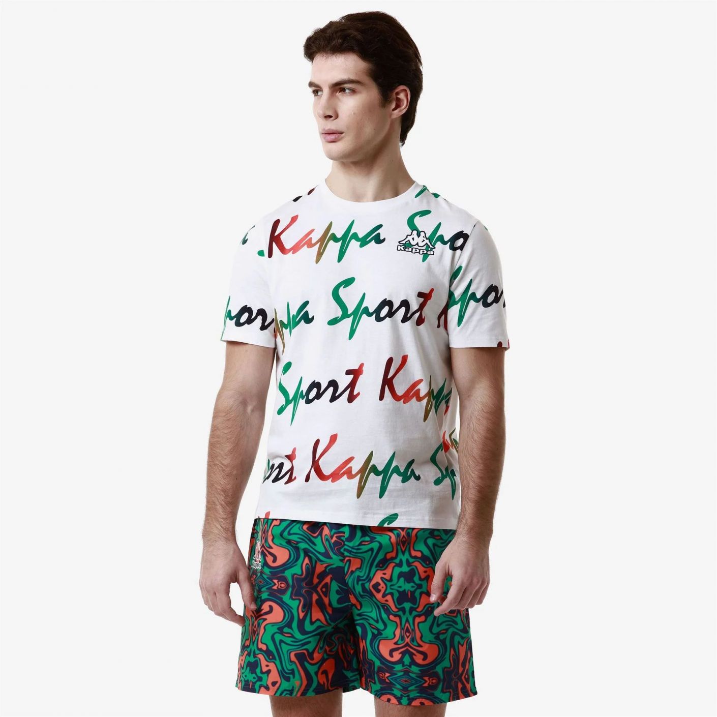 Kappa T-Shirt Logo Fogro White da Uomo