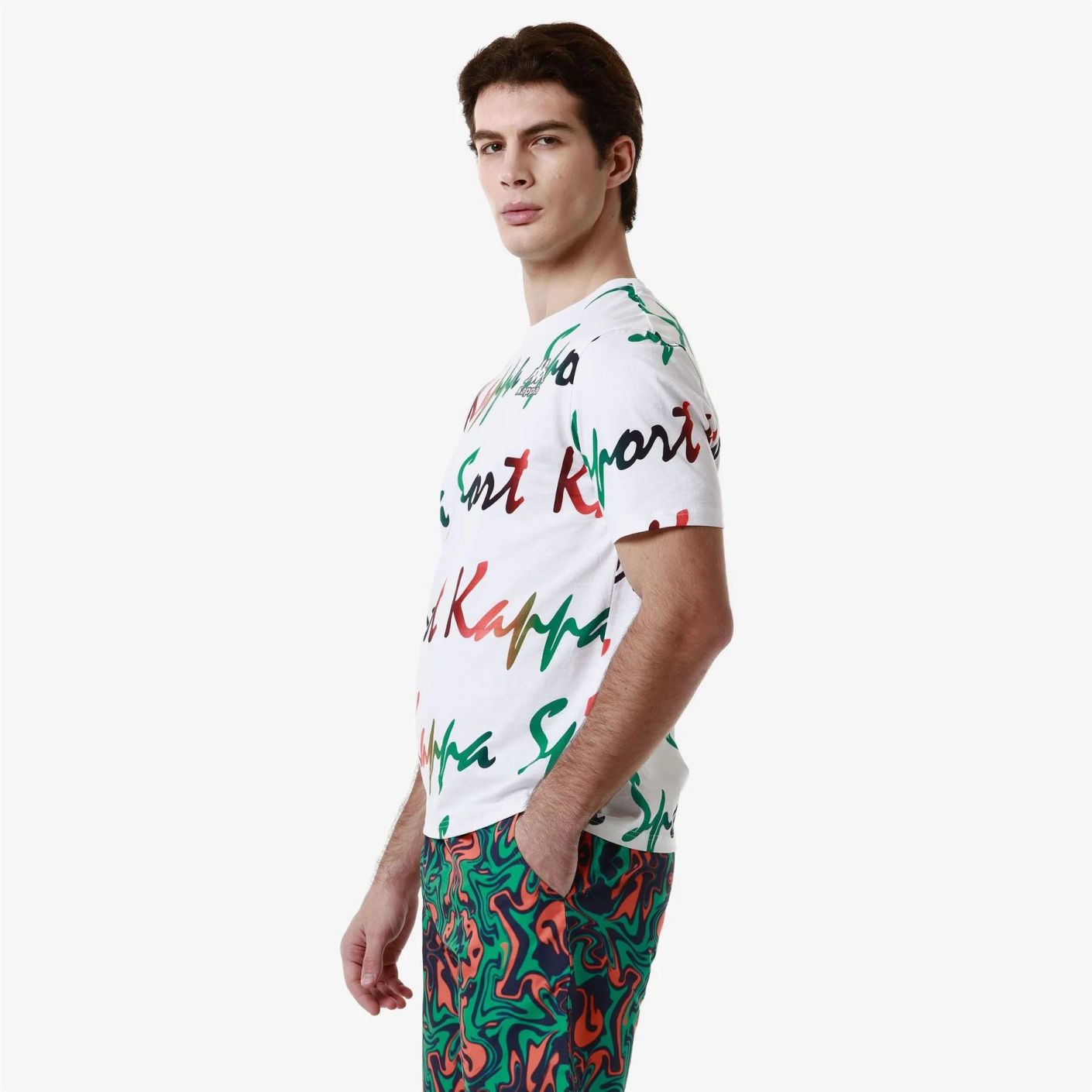 Kappa Herren Fogro Logo T-Shirt Weiß