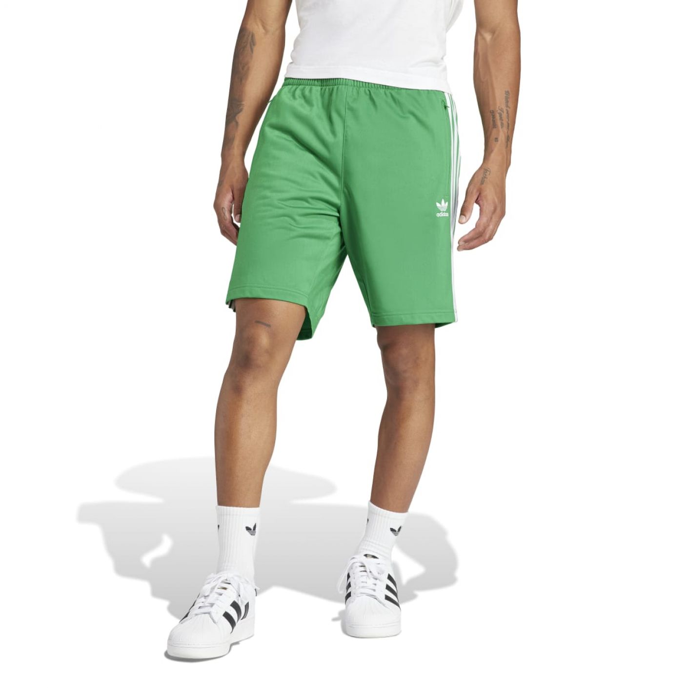 Adidas Short Firebird Verde/Bianco da Uomo