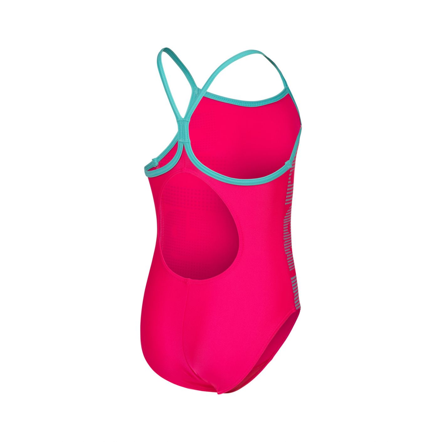 Arena Costume Logo Kids Fuxia/Azzurro da Bambina