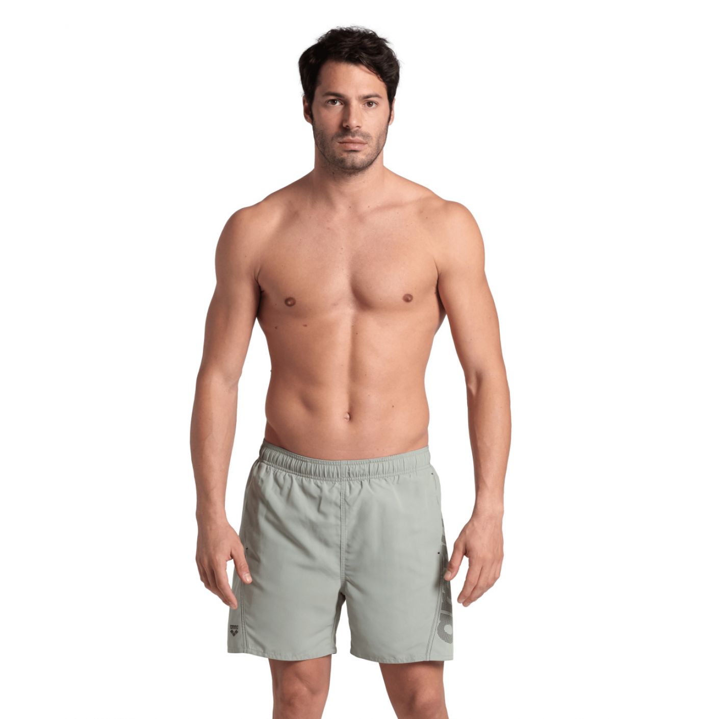 Arena Fundamentals Logo Herren Grau