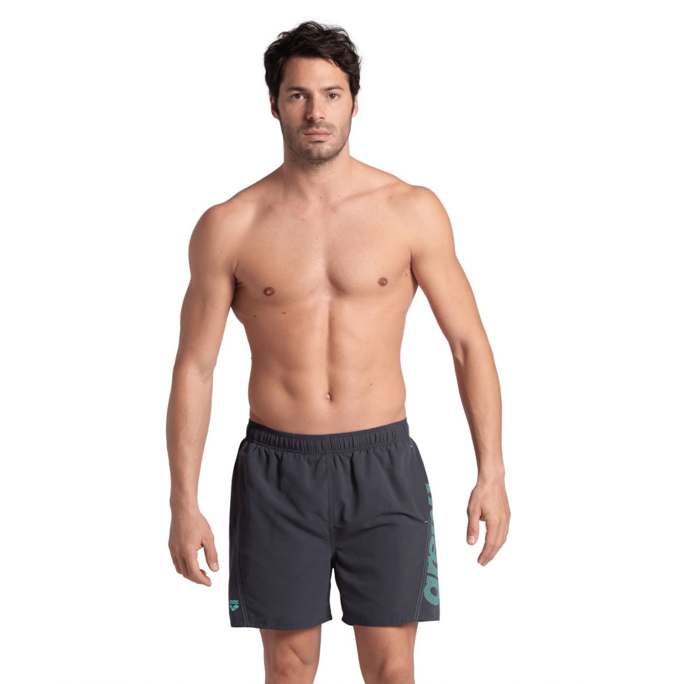 Arena Fundamentals Logo Asphalt Herren