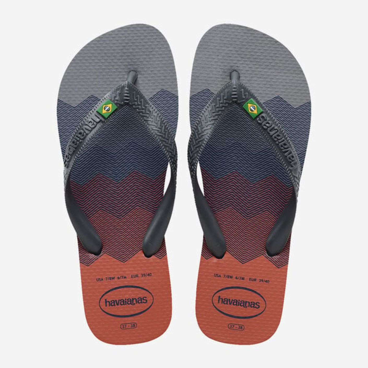 Havaianas Flip Flops Brasil Fresh Steel Grey