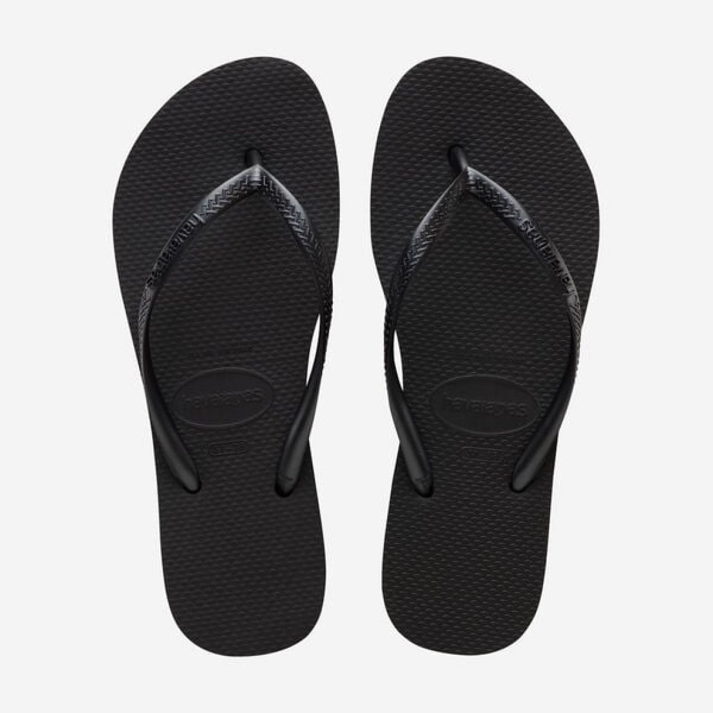 Havaianas Slim Flatform Schwarze Flip-Flops