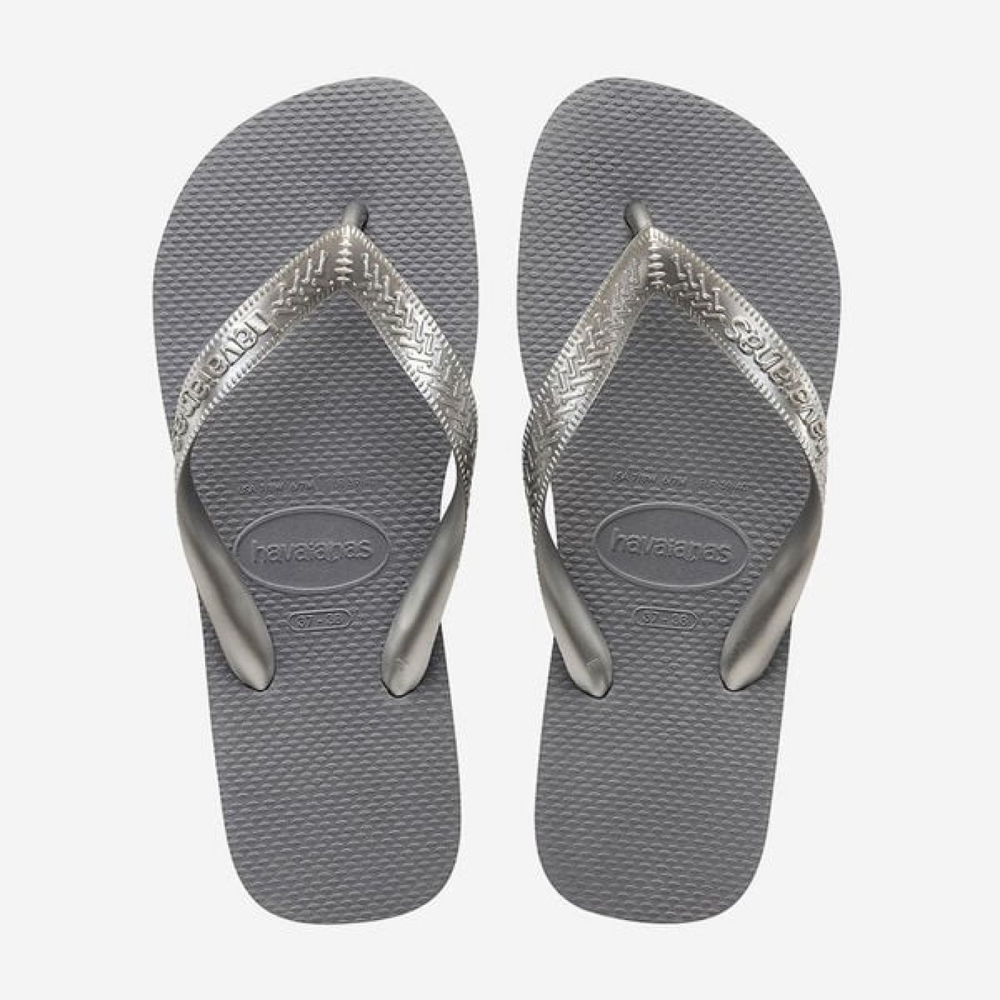 Havaianas Flip Flops Top Tiras Grau für Damen