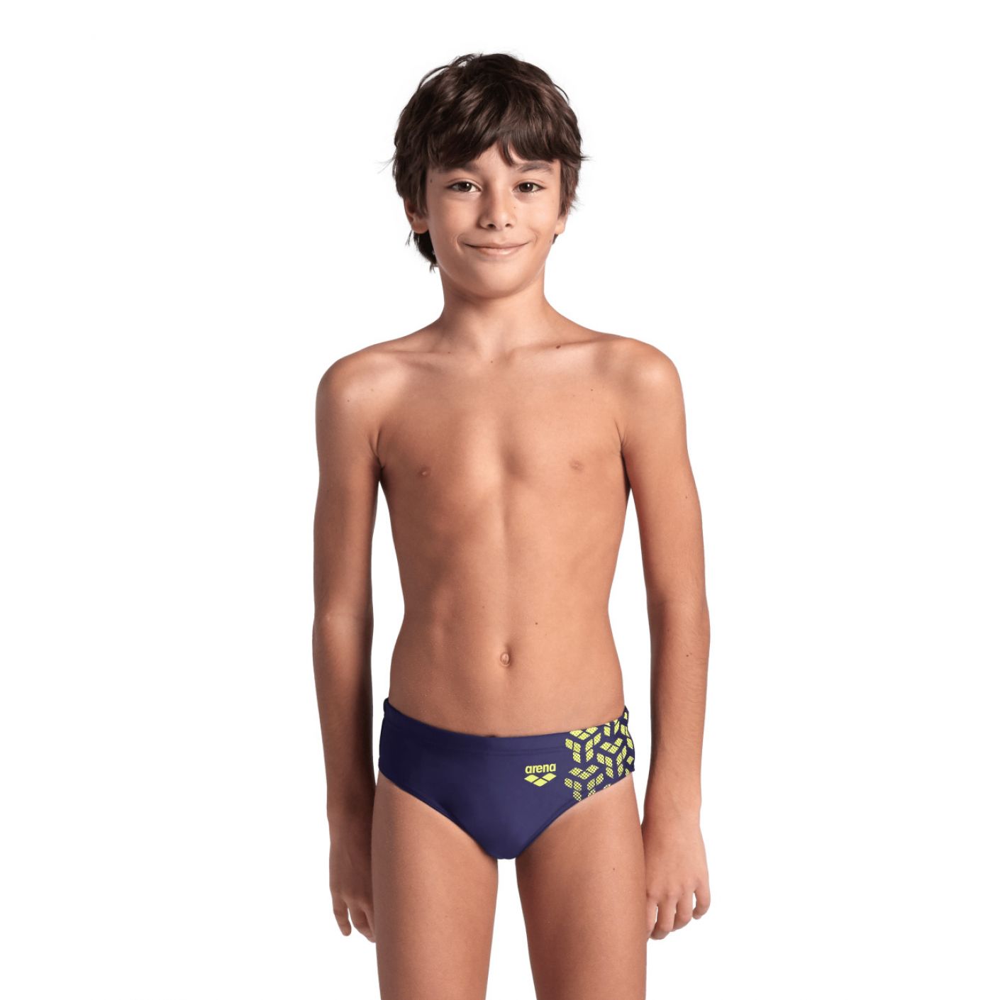 Arena Brief Kikko V Navy/Soft Green for Children