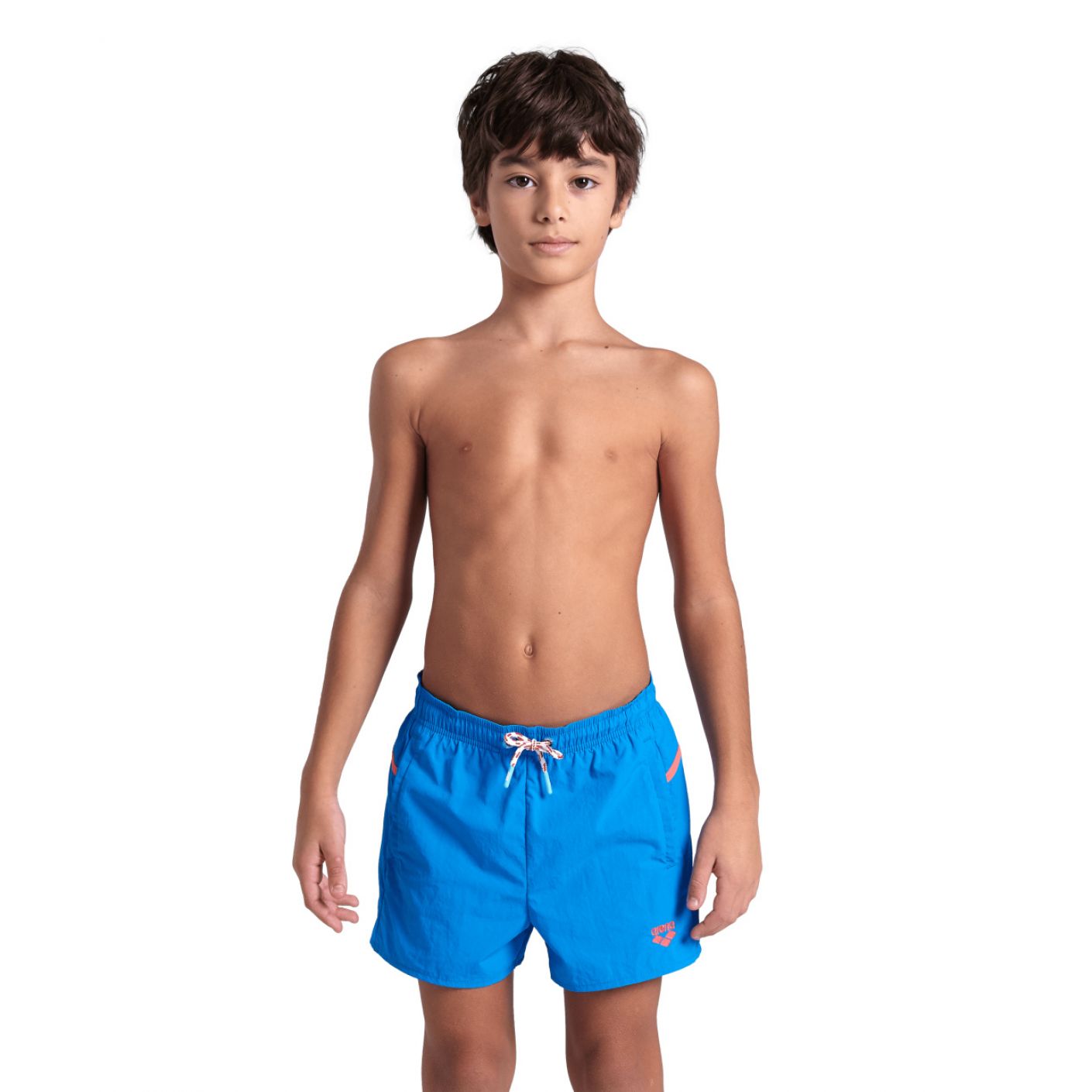Arena Pro_file Blue Lake/Calypso Coral swim shorts for children